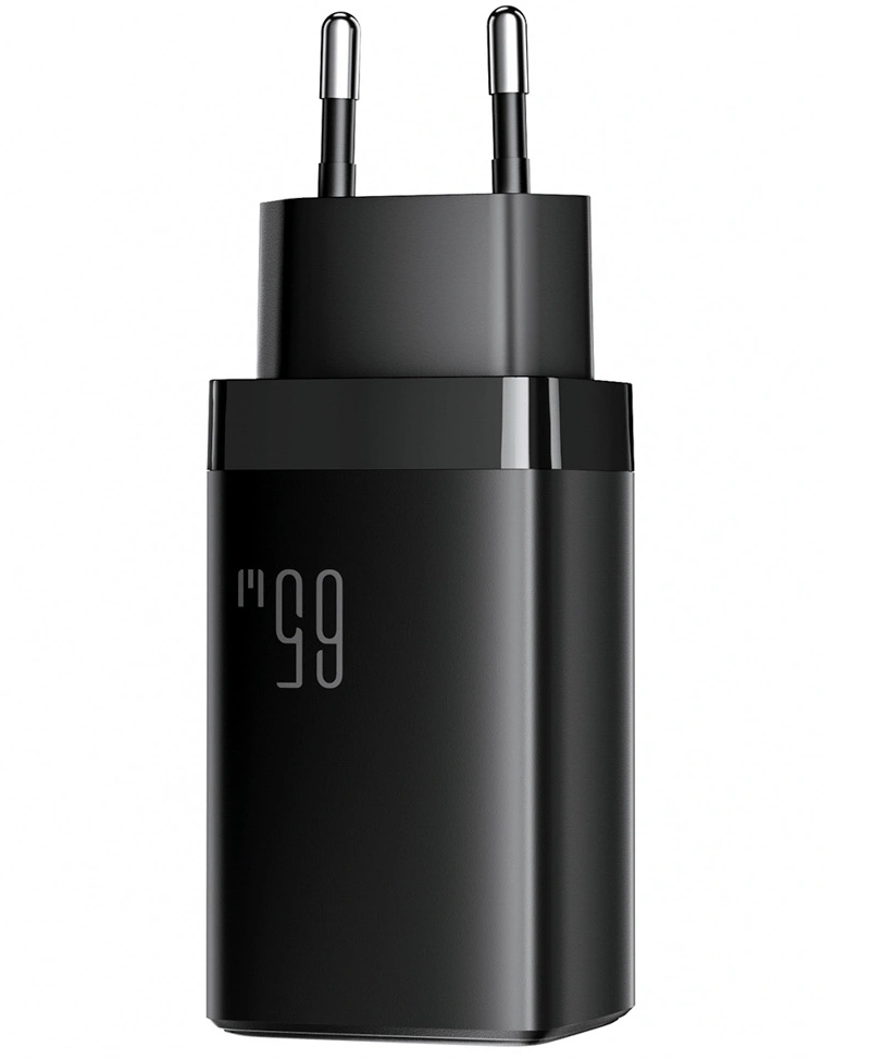 Sieťová nabíjačka s USB-C káblom Joyroom JR-TG10, 65W, 3,25A, 1 x USB-A - 2 x USB-C, čierna