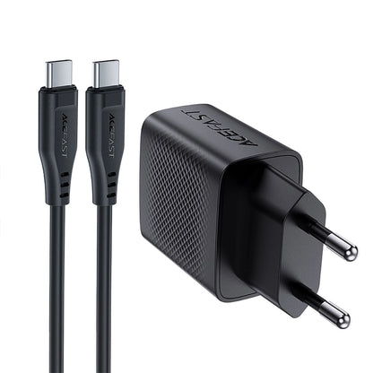 Sieťová nabíjačka s káblom USB-C Acefast A82, 20W, 3A, 1 x USB-C, čierna