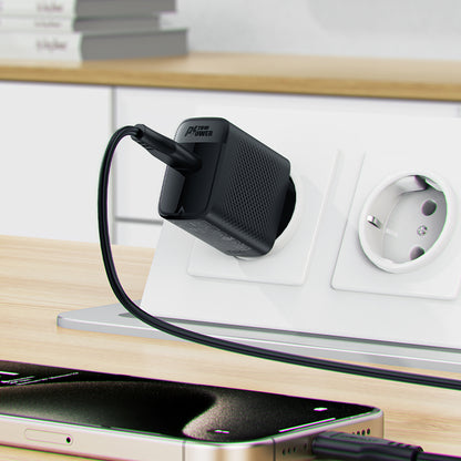 Sieťová nabíjačka s káblom USB-C Acefast A82, 20W, 3A, 1 x USB-C, čierna
