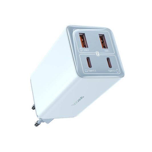 Sieťová nabíjačka s káblom USB-C Baseus GaN6 Pro, 100W, 3.25A, 2 x USB-A - 2 x USB-C, Modrá P10162705312-00