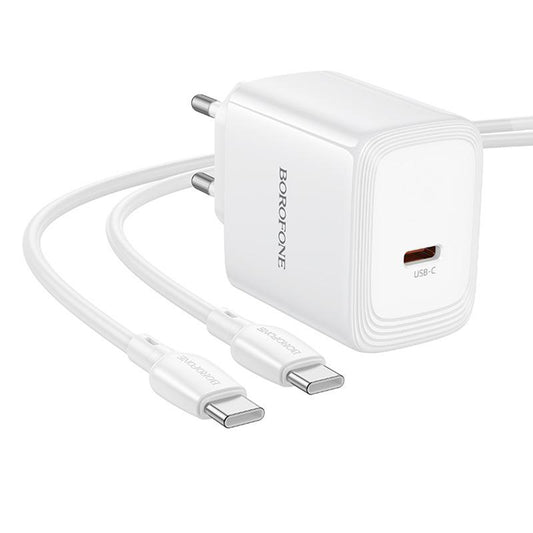 Sieťová nabíjačka s USB-C káblom Borofone BN33 Fuente, 40W, 1 x USB-C, biela