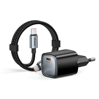 Sieťová nabíjačka s USB-C káblom Mcdodo Nano CH-4433, 45W, 3A, 1 x USB-C, čierna