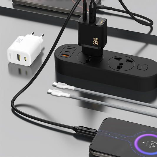 Sieťová nabíjačka Dudao A27 Max, 35W, 1 x USB-A - 1 x USB-C, Biela