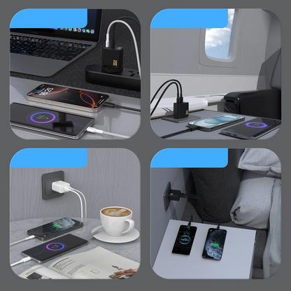 Sieťová nabíjačka Dudao A27 Max, 35W, 1 x USB-A - 1 x USB-C, čierna