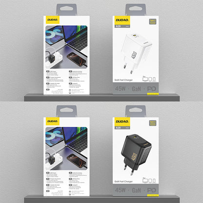 Dudao A28 Network Charger, 45W, 3A, 1 x USB-C, White