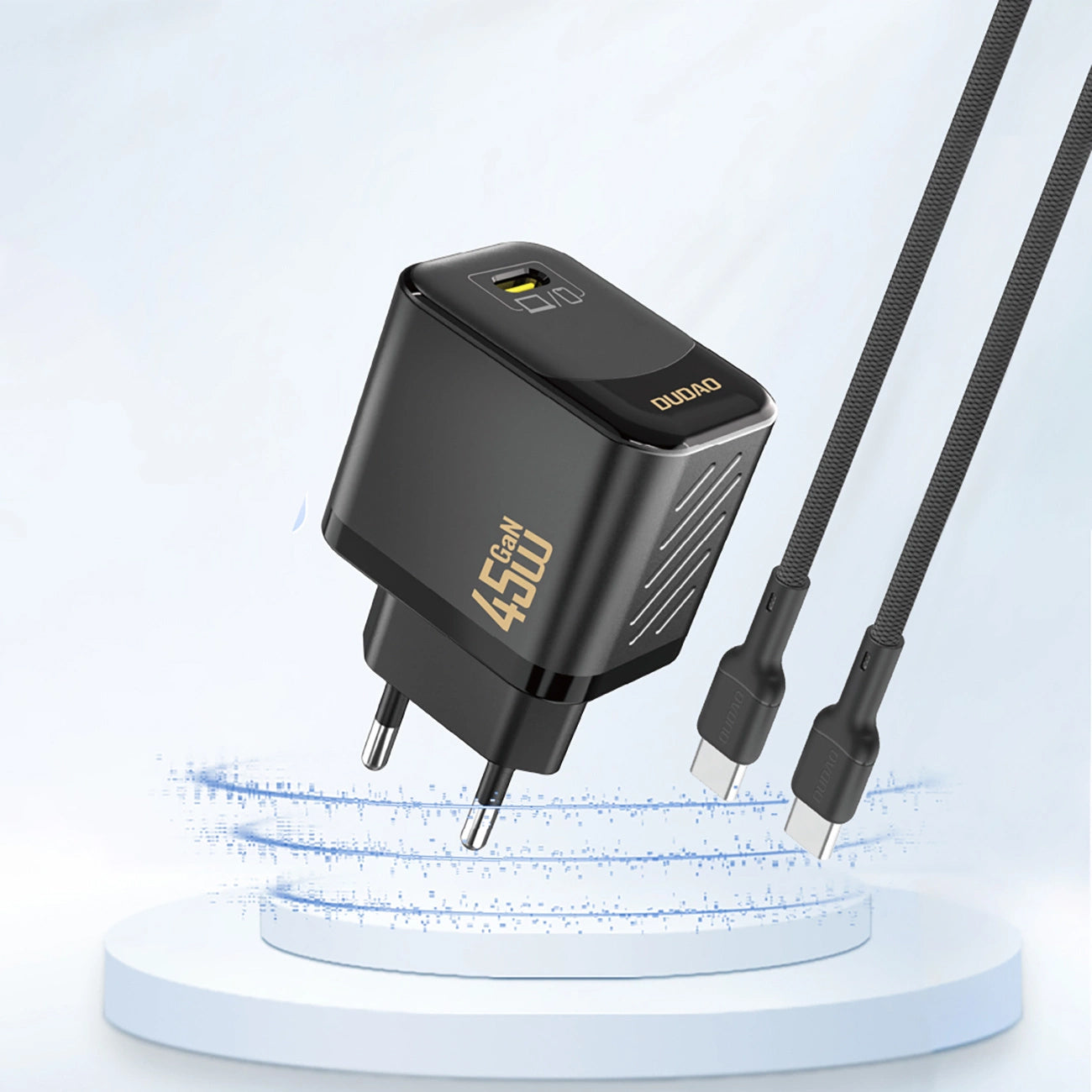Sieťová nabíjačka Dudao A28, 45W, 3A, 1 x USB-C, Čierna
