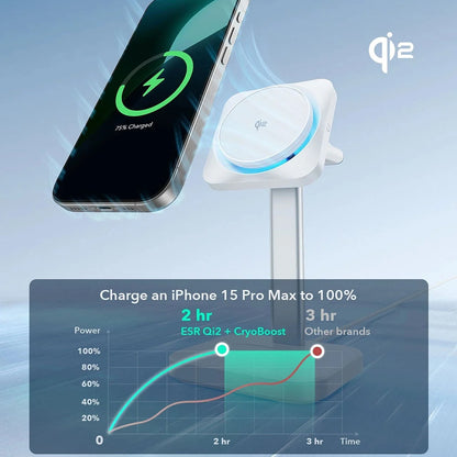 ESR CryoBoost 3in1 Wireless Network Charger, 25W, 1.67A, Black