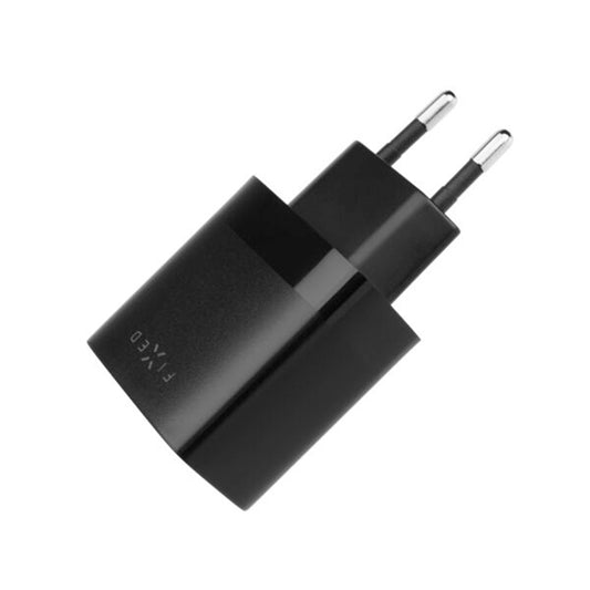 Sieťová nabíjačka Fixed, 17W, 3A, 2 x USB-A, Čierna