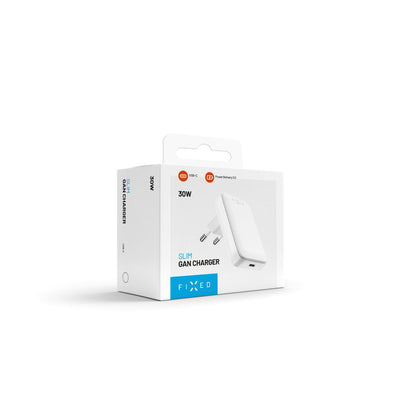Sieťová nabíjačka Fixed, 30W, 3A, 1 x USB-C, Biela