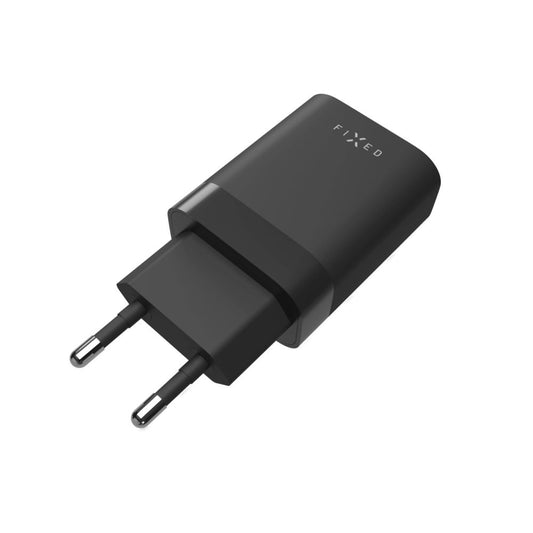 Sieťová nabíjačka Fixed, 35W, 3A, 2 x USB-C, Čierna