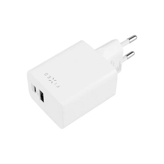 Sieťová nabíjačka Fixed Mini, 45W, 3A, 1 x USB-A - 1 x USB-C, Biela