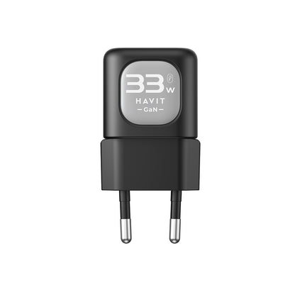 Sieťová nabíjačka HAVIT UC230, 33W, 3A, 1 x USB-A - 1 x USB-C, Čierno Sivá