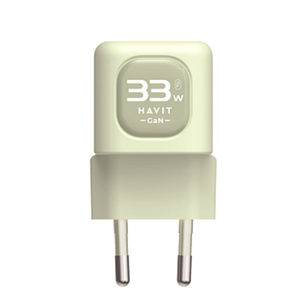 Sieťová nabíjačka HAVIT UC230, 33W, 3A, 1 x USB-A - 1 x USB-C, Zelená