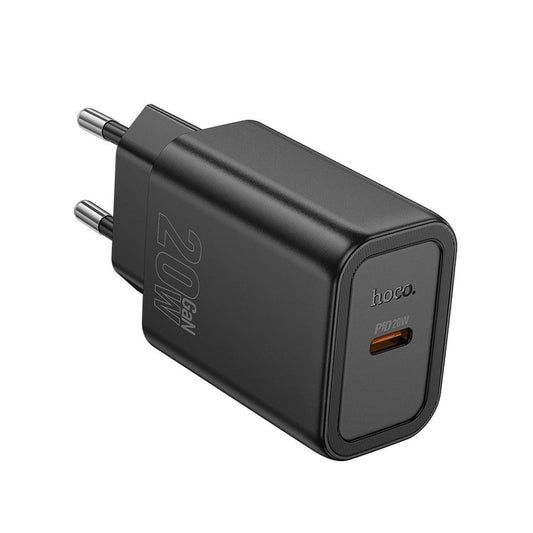 HOCO N60 Network Charger, 20W, 3A, 1 x USB-C, Black