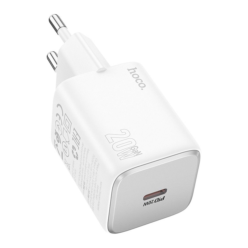 Sieťová nabíjačka HOCO N40, 20W, 3A, 1 x USB-C, Biela