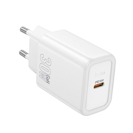 Sieťová nabíjačka HOCO N62, 30W, 3A, 1 x USB-C, Biela