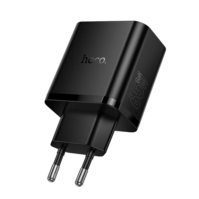 Sieťová nabíjačka HOCO N75, 65W, 3A, 1 x USB-A - 2 x USB-C, Čierna