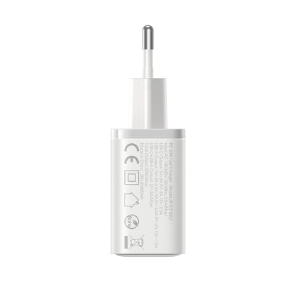 Sieťová nabíjačka Joyroom JR-TCF15, 30W, 5A, 1 x USB-A - 1 x USB-C, Biela
