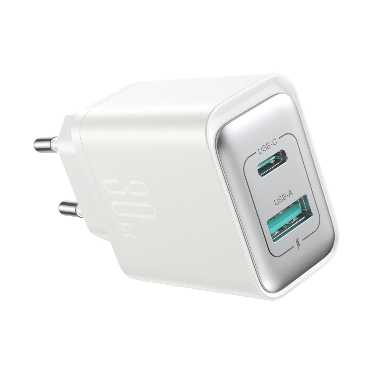 Sieťová nabíjačka Joyroom JR-TCF15, 30W, 5A, 1 x USB-A - 1 x USB-C, Biela