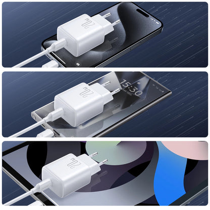 Sieťová nabíjačka Joyroom JR-TCF20, 20W, 3A, 1 x USB-C, Biela