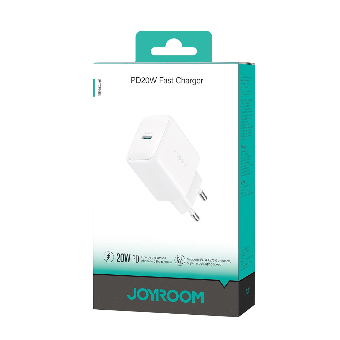 Sieťová nabíjačka Joyroom JR-TCF20, 20W, 3A, 1 x USB-C, Biela