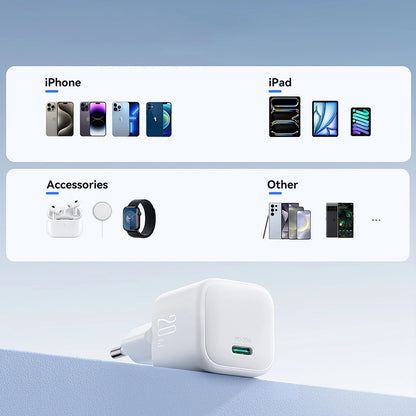 Sieťová nabíjačka Joyroom JR-TCG08, 20W, 3A, 1 x USB-C, Biela