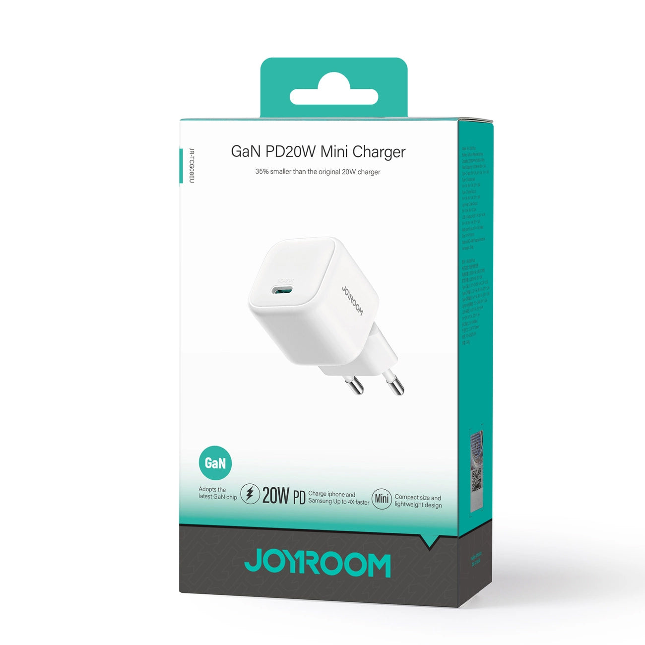 Sieťová nabíjačka Joyroom JR-TCG08, 20W, 3A, 1 x USB-C, Biela