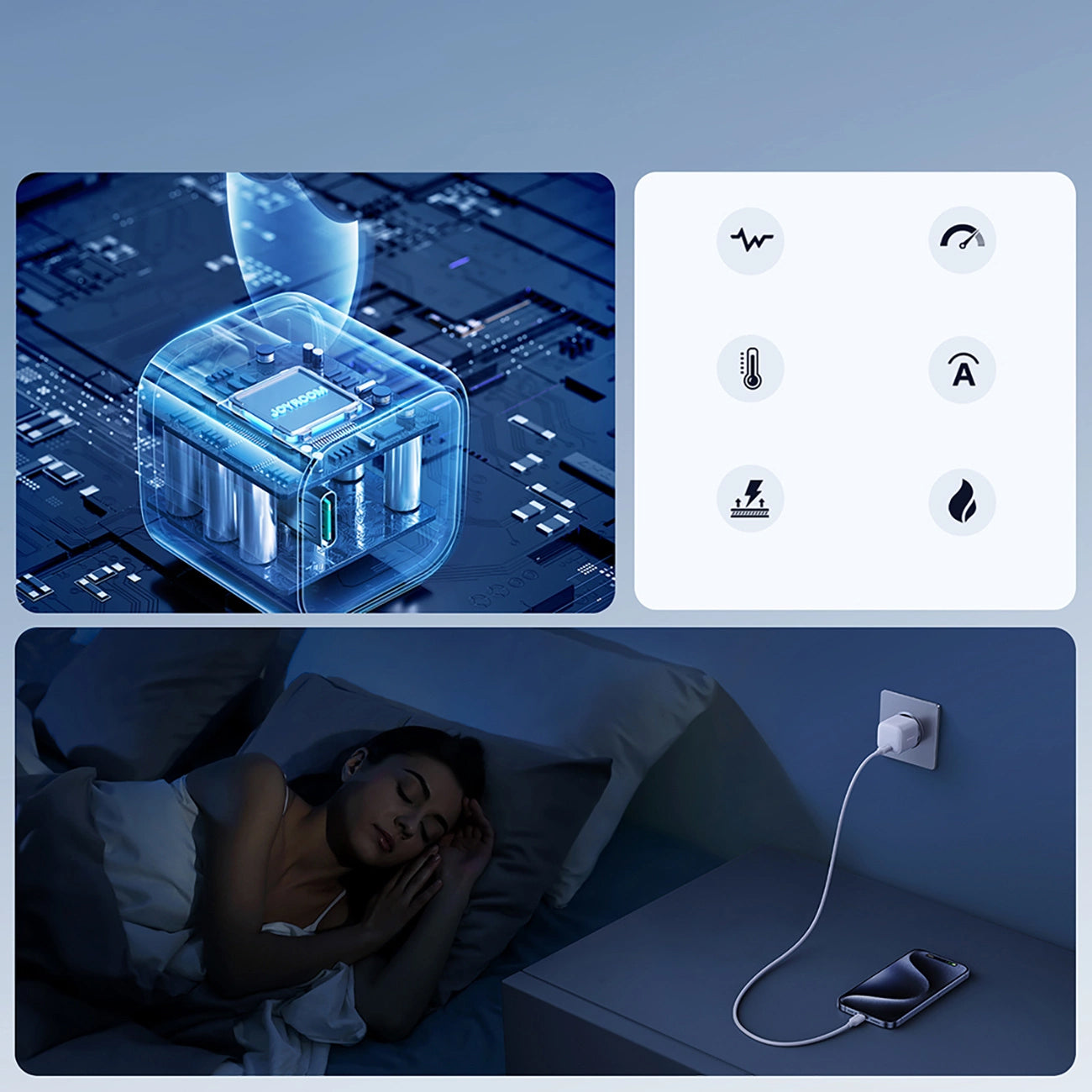 Sieťová nabíjačka Joyroom JR-TCG08, 20W, 3A, 1 x USB-C, Biela