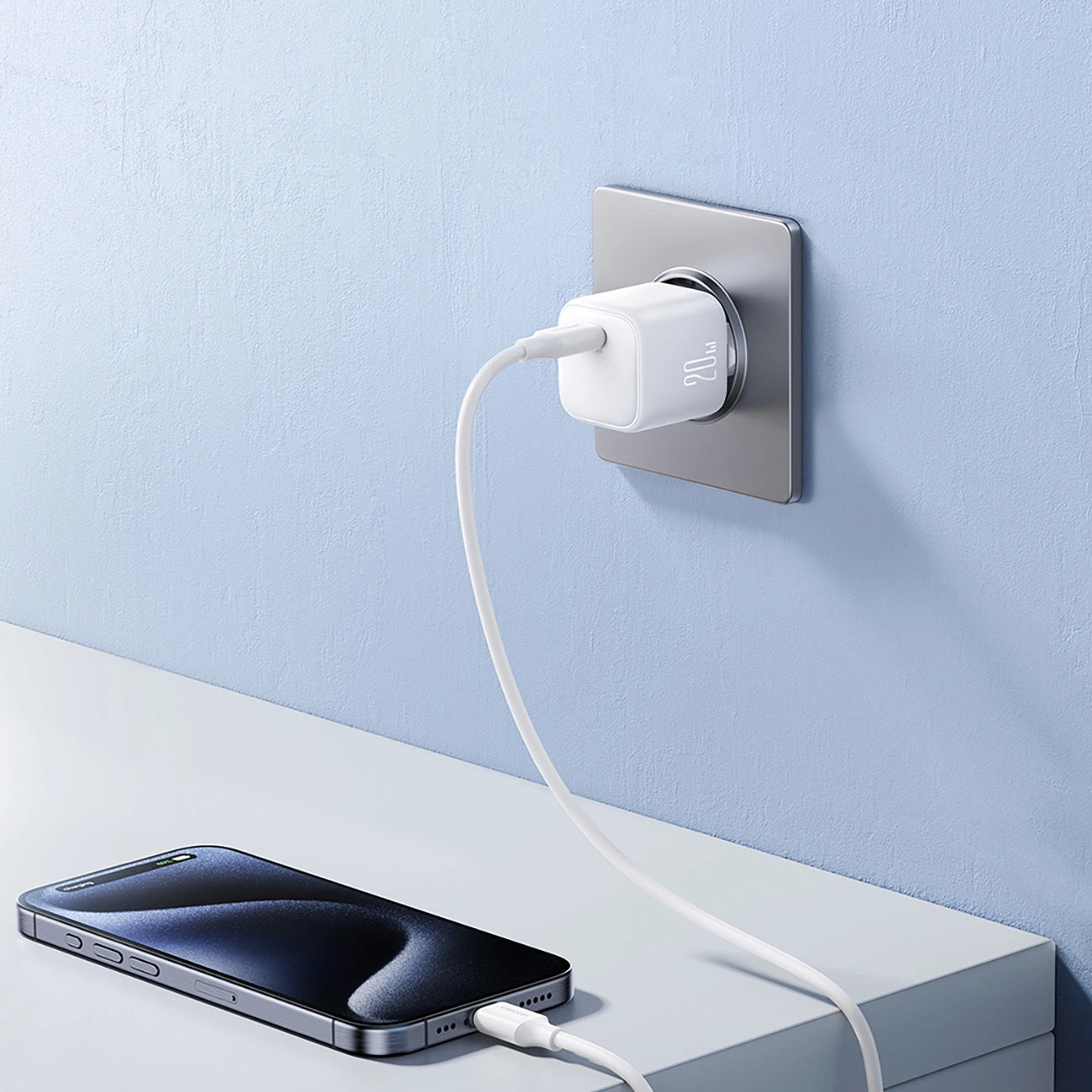 Sieťová nabíjačka Joyroom JR-TCG08, 20W, 3A, 1 x USB-C, Biela