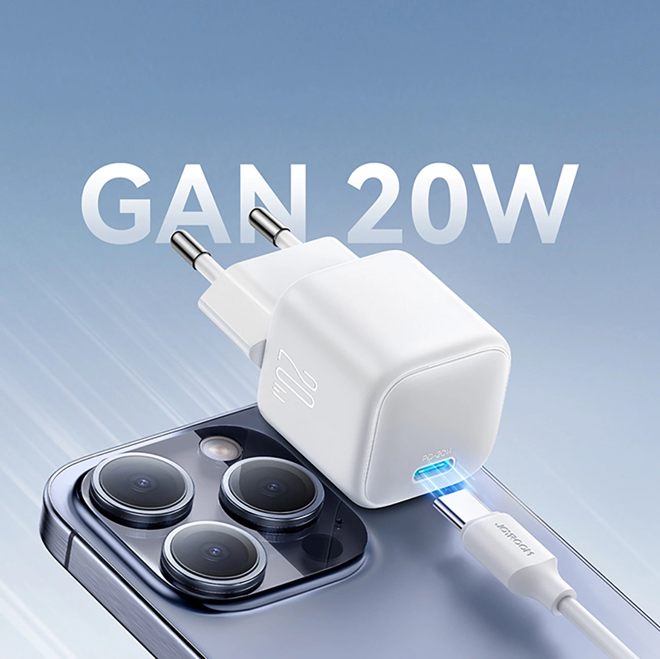 Sieťová nabíjačka Joyroom JR-TCG08, 20W, 3A, 1 x USB-C, Biela