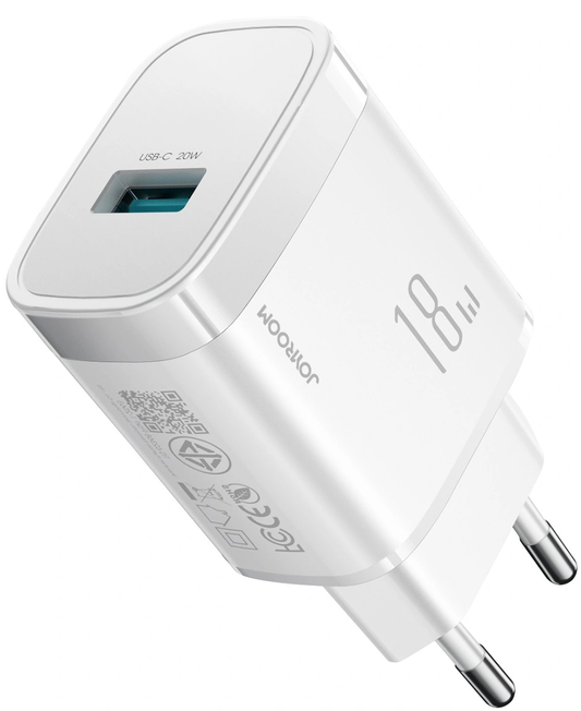 Sieťová nabíjačka Joyroom JR-TF4, 18W, 3A, 1 x USB-A, biela