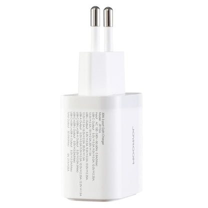 Sieťová nabíjačka Joyroom JR-TG6, 30W, 3A, 1 x Lightning - 1 x USB-A - 1 x USB-C, biela