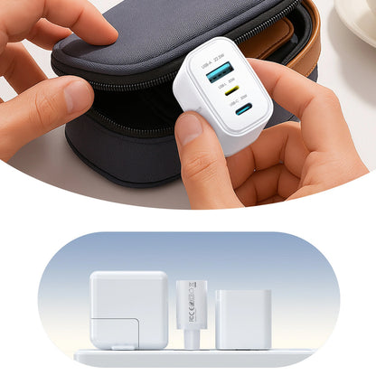Sieťová nabíjačka Joyroom JR-TG6, 30W, 3A, 1 x Lightning - 1 x USB-A - 1 x USB-C, biela
