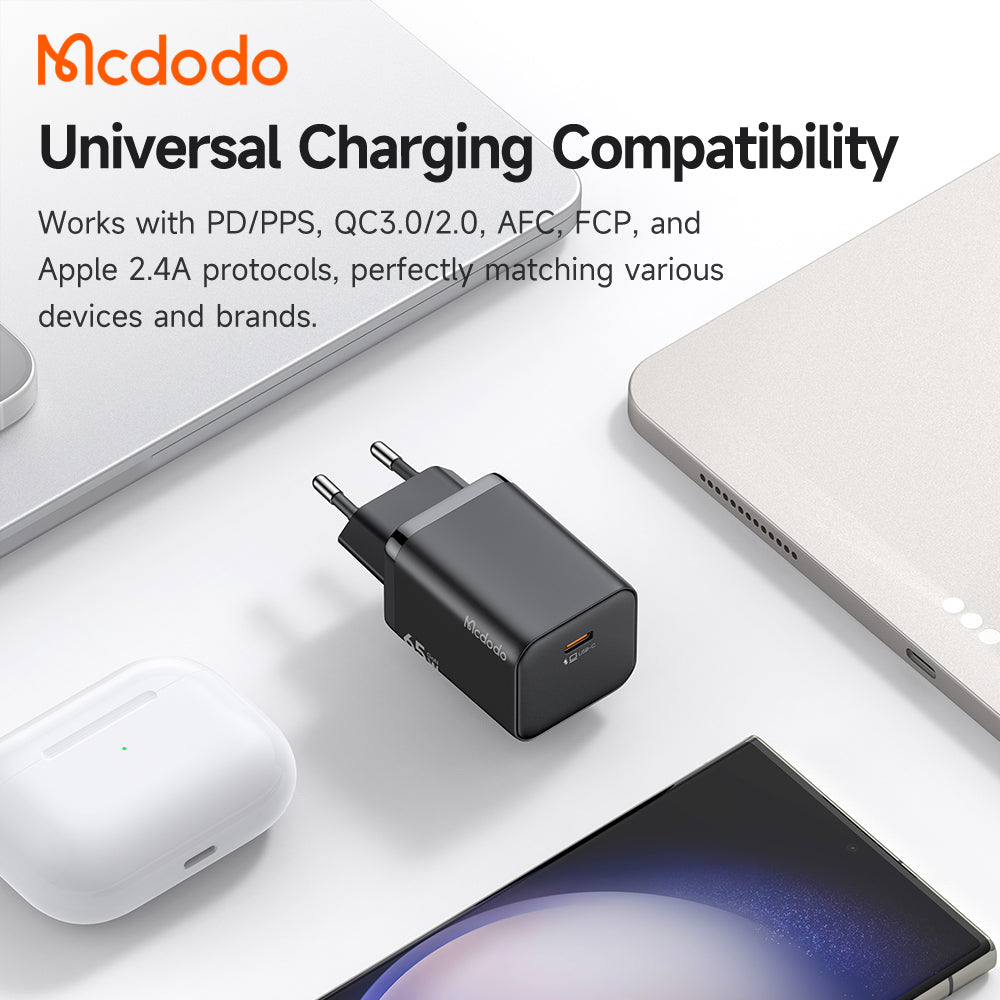 Sieťová nabíjačka McDodo CH-0850 Ultimate Mini, 65W, 3,25A, 1 x USB-C, čierna