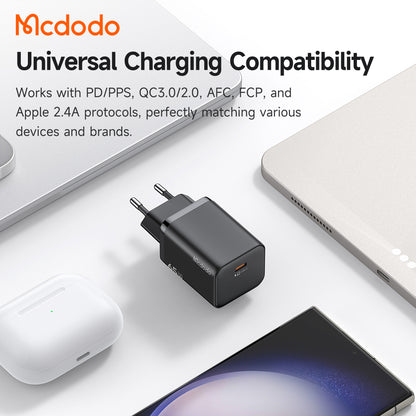 Sieťová nabíjačka McDodo CH-0850 Ultimate Mini, 65W, 3,25A, 1 x USB-C, čierna