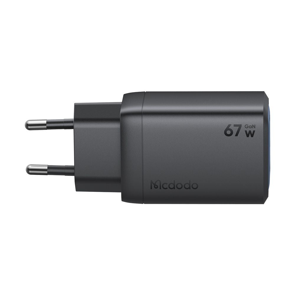 Sieťová nabíjačka McDodo CH-0970 Gana Mini, 67W, 3A, 1 x USB-A - 2 x USB-C, Čierna