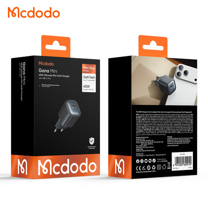 Sieťová nabíjačka McDodo CH-4391 Ultimate Mini, 45W, 3A, 1 x USB-C, čierna