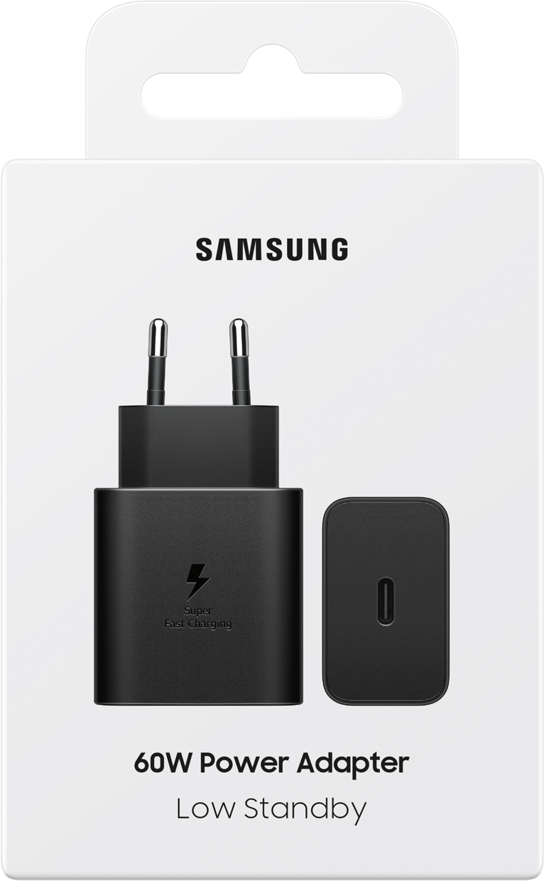 Sieťová nabíjačka Samsung, 60W, 3A, 1 x USB-C, Čierna EP-T6010NBEGWW
