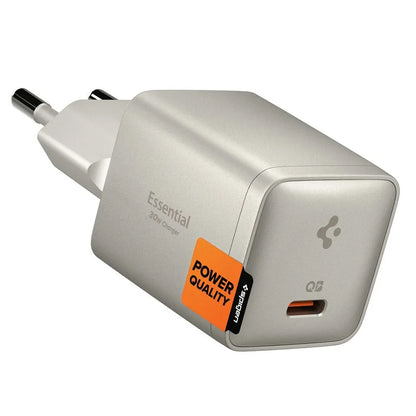 Sieťová nabíjačka Spigen EE301EU Essential, 30W, 3A, 1 x USB-C, Titanovo sivá ACH10448