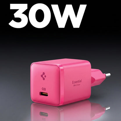 Spigen EE301EU Essential Wall Charger, 30W, 3A, 1 x USB-C, Pink ACH10449
