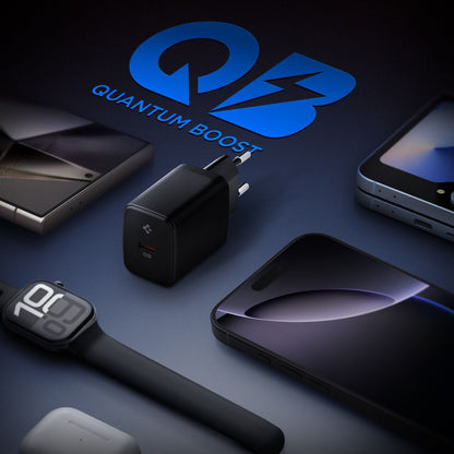 Sieťová nabíjačka Spigen Essential, 20W, 3A, 1 x USB-C, Čierna