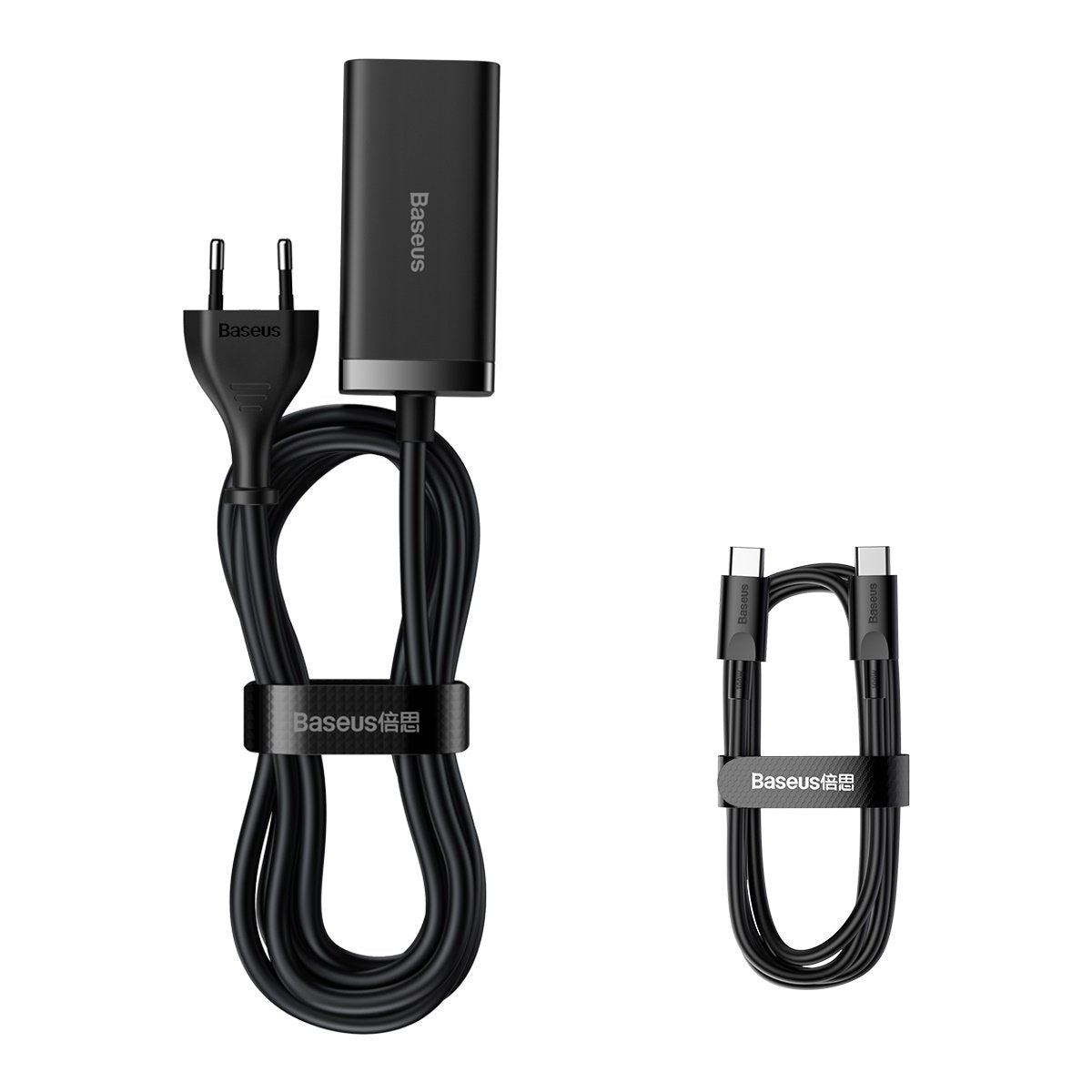 Nabíjačka Stanica Baseus GaN3 Pro, 100W, 5A, 2 x USB-A - 2 x USB-C, Čierna CCGP000101