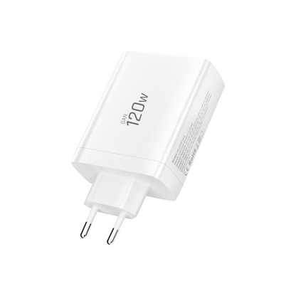 Sieťová nabíjačka Tech-Protect NC120W-GAN, 120W, 5A, 1 x USB-A - 3 x USB-C, Biela