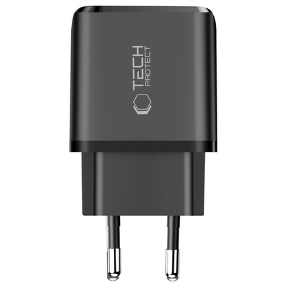 Sieťová nabíjačka Tech-Protect NCA45W, 45W, 3A, 1 x USB-A - 1 x USB-C, Čierna