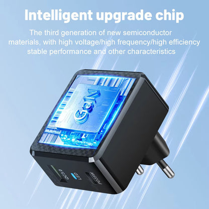 Sieťová nabíjačka Techsuit CHPD173 Tiny, 35W, 3A, 1 x USB-A - 1 x USB-C, Biela