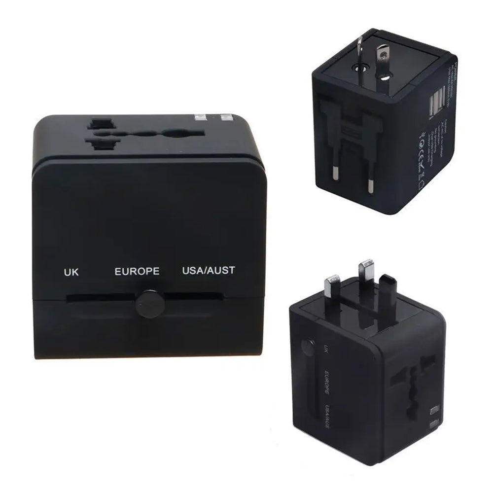 Sieťová nabíjačka Techsuit HHt148 Travel, 10W, 2A, 2 x USB-A, Čierna