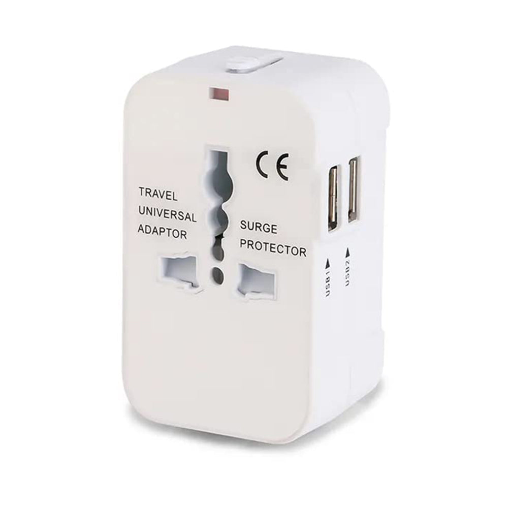 Sieťová nabíjačka Techsuit HHT202 Travel, 10W, 2A, 2 x USB-A, Biela