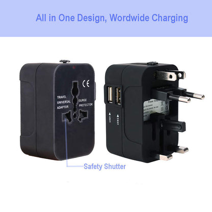 Sieťová nabíjačka Techsuit HHT202 Travel, 10W, 2A, 2 x USB-A, Biela