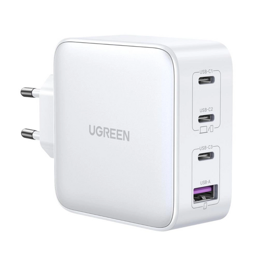 Sieťová nabíjačka UGREEN CD226, 100W, 5A, 1 x USB-A - 3 x USB-C, Biela
