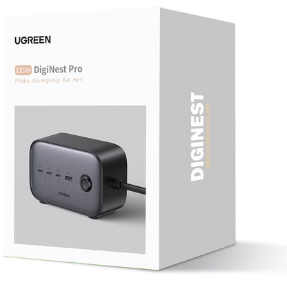 Predlžovačka UGREEN CD270, 2 x Schuko, Sivá